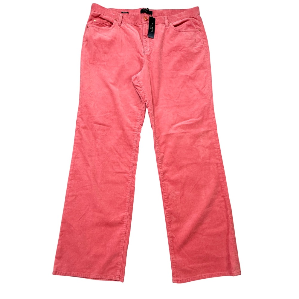 Talbots Corduroy Pants Womens 18 Pink NWT Signature Bootcut Stretch Casual  New